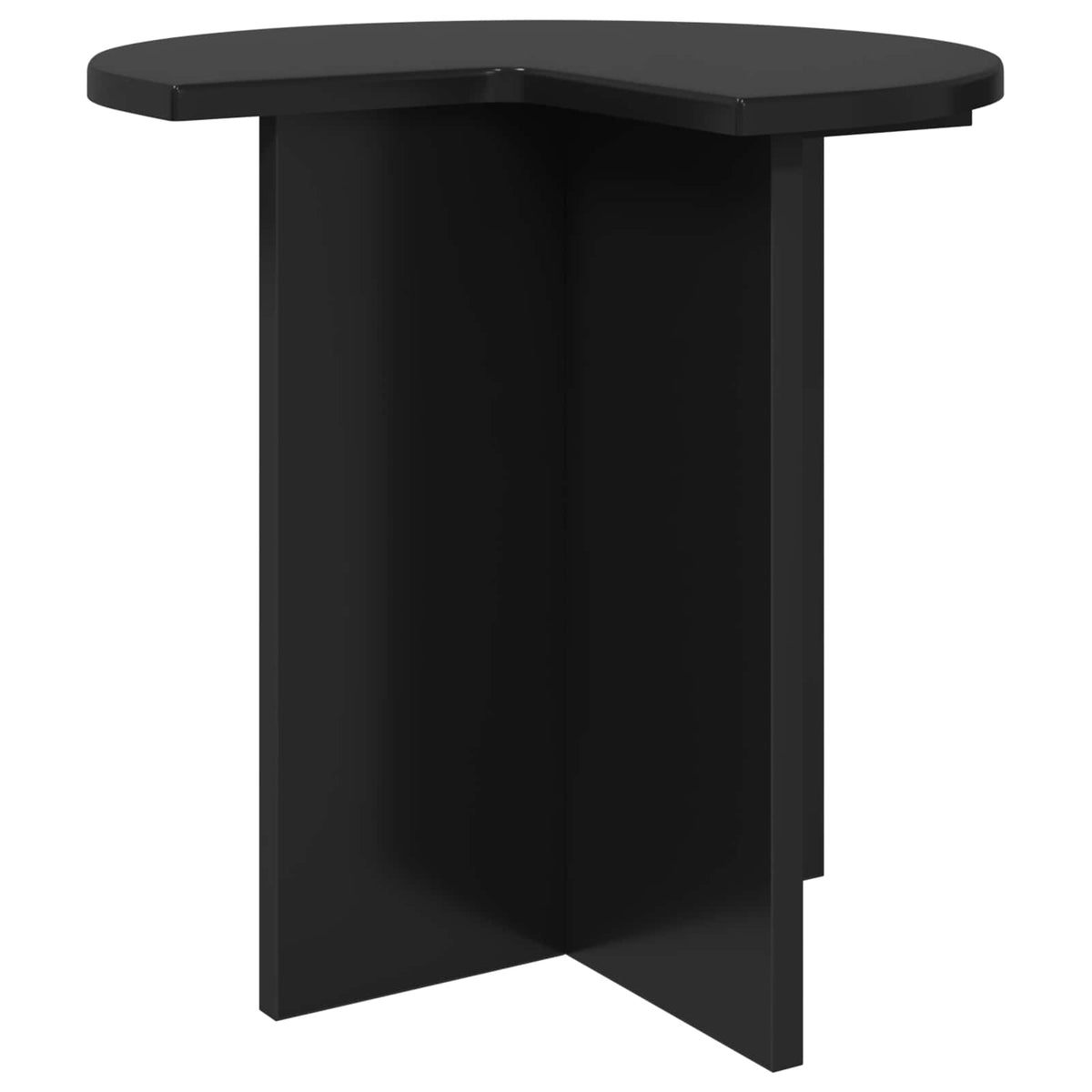 Tavolo laterale 2 pz Nero Ø 39 x 38 cm Legno ingegnerizzato