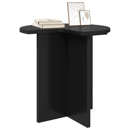 Tavolo laterale 2 pcs Rovere Nero Ø 39 x 38 cm