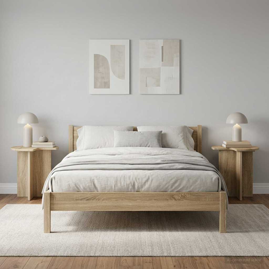 Tavolo laterale 2 pcs Rovere Sonoma Ø 39 x 38 cm | homemem39
