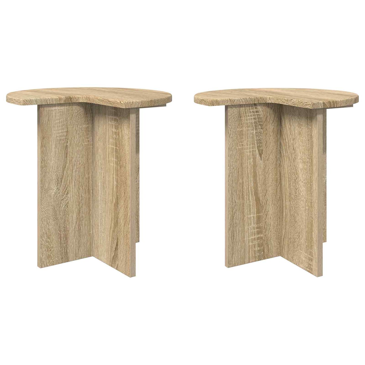 Tavolo laterale 2 pcs Rovere Sonoma Ø 39 x 38 cm | homemem39