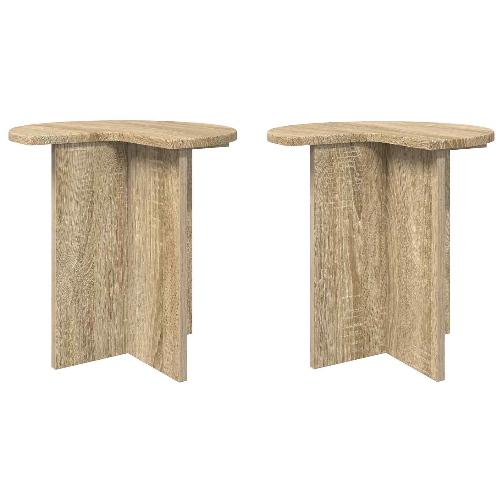 Tavolo laterale 2 pcs Rovere Sonoma Ø 39 x 38 cm | homemem39
