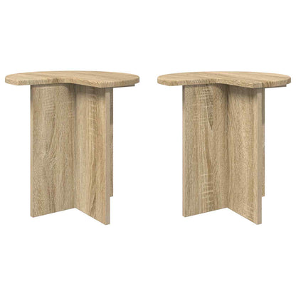 Tavolo laterale 2 pcs Rovere Sonoma Ø 39 x 38 cm | homemem39