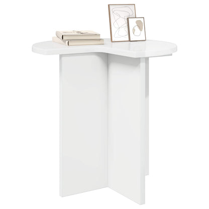 Tavolo laterale Bianco Lucido Ø 39 x 38 cm Legno ingegnerizzato | homemem39