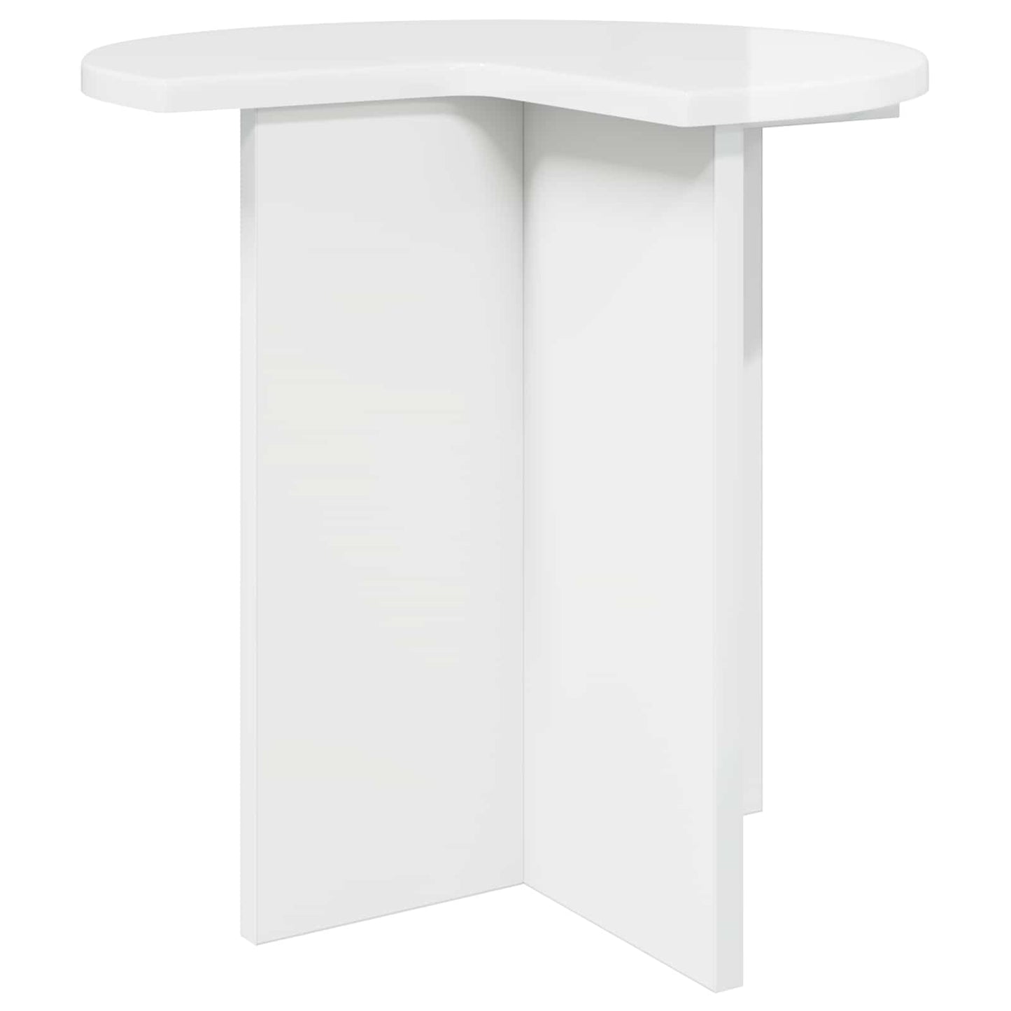 Tavolo laterale 2 pcs Bianco Lucido Ø 39 x 38 cm | homemem39