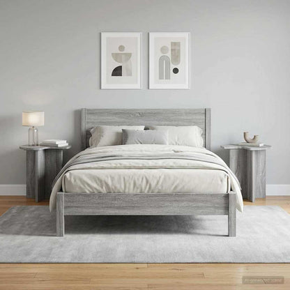 Tavolo laterale 2 pcs Grigio Sonoma Ø 39 x 38 cm | homemem39