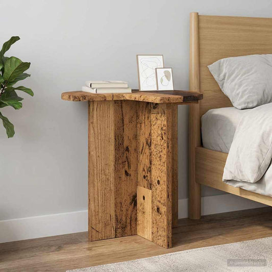 Tavolo laterale 2 pcs Legno antico Ø 39 x 38 cm | homemem39