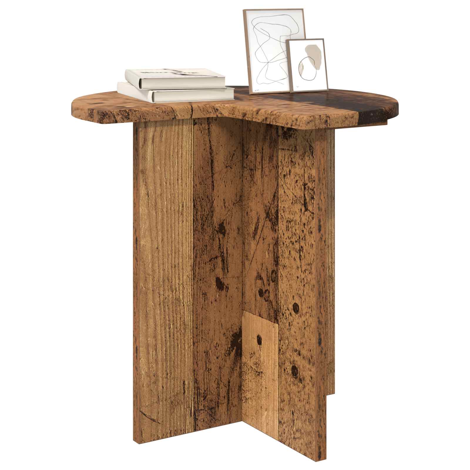 Tavolo laterale Legno antico Ø 39 x 38 cm Legno ingegnerizzato | homemem39