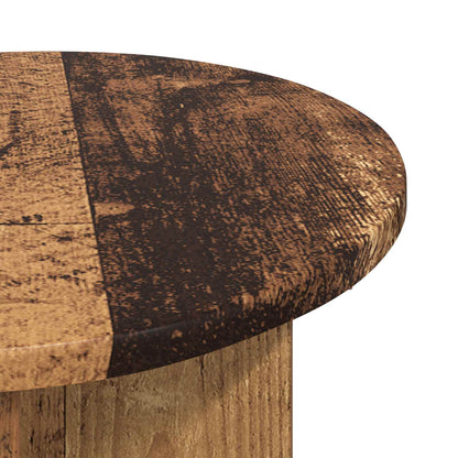 Tavolo laterale 2 pcs Legno antico Ø 39 x 38 cm | homemem39