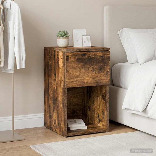 Armadietto per letto Rovere Fumo 29 x 31,5 x 49 cm | homemem39