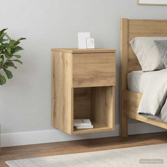 Armadietto per letto Rovere Artigianale 29 x 31,5 x 49 cm | homemem39