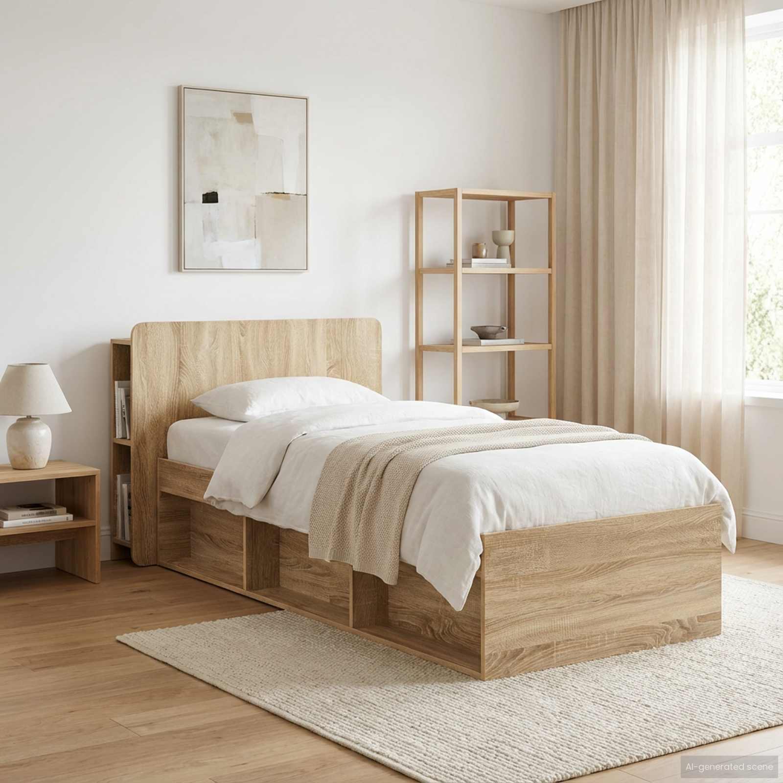 Testata del letto Rovere Sonoma Legno ingegnerizzato | homemem39