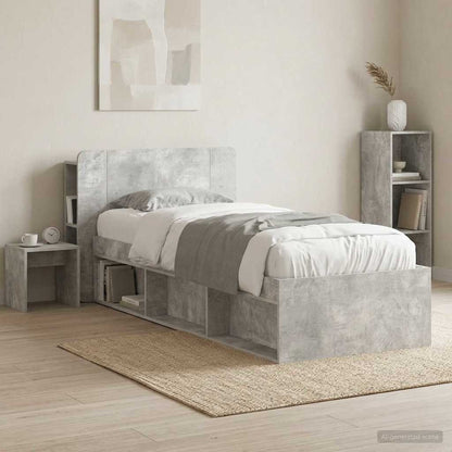 Testata del letto Grigio Cemento Legno ingegnerizzato