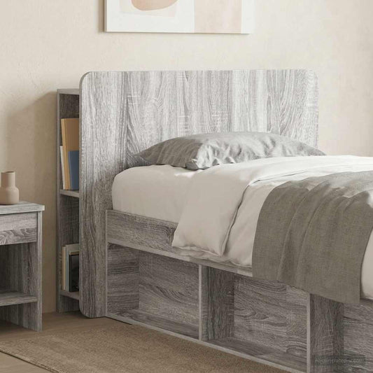 Testata del letto Grigio Sonoma Legno ingegnerizzato