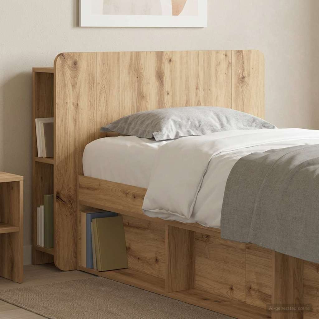 Testata del letto Rovere Artigianale Legno ingegnerizzato