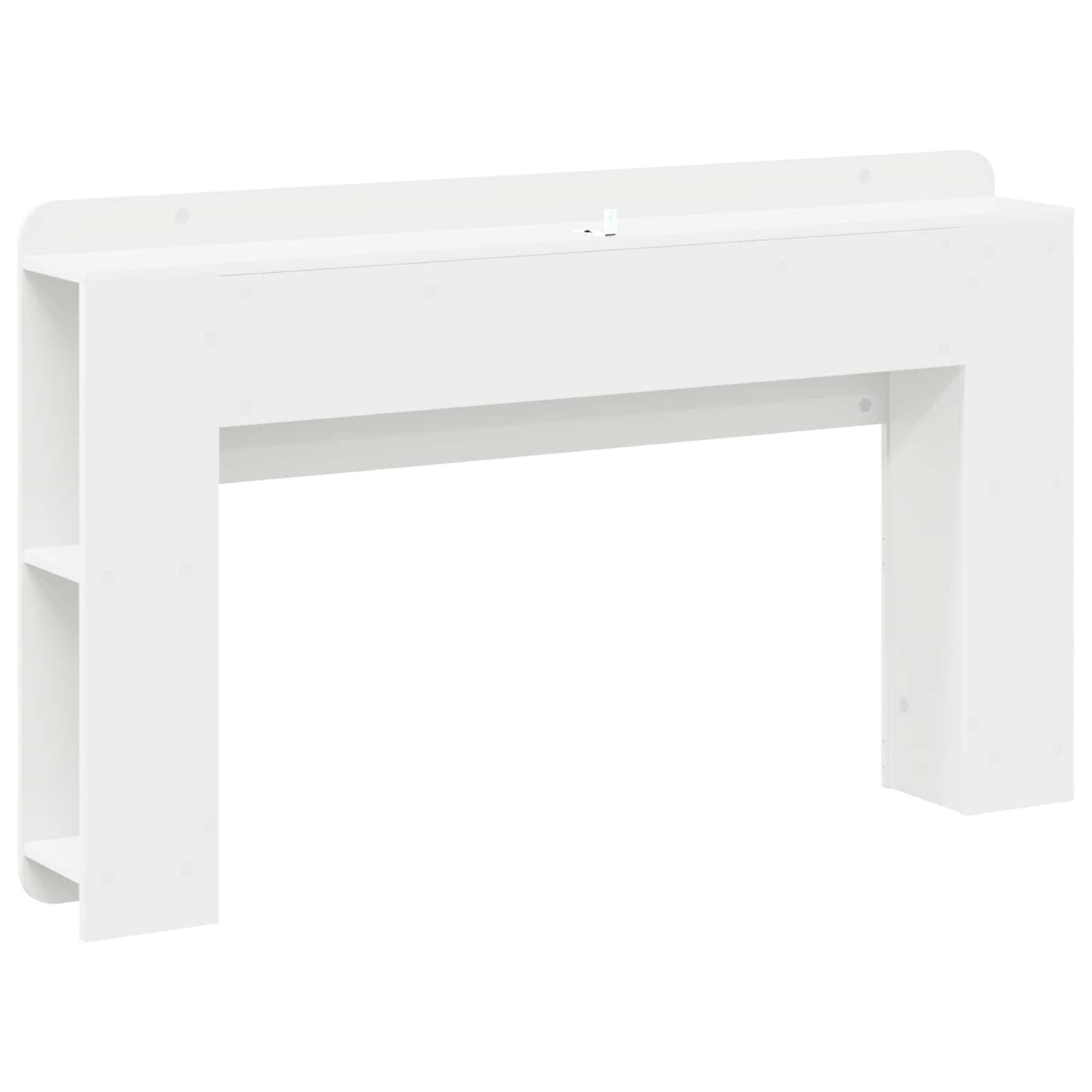 Testata del letto con archiviazione Bianco 135 x 18,5 x 80 cm