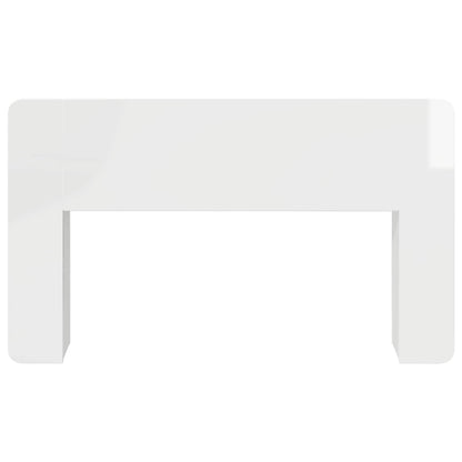 Testata del letto con archiviazione Bianco Legno ingegnerizzato