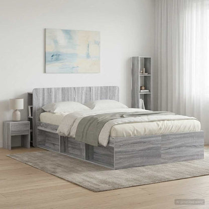 Testata del letto Grigio Sonoma Legno ingegnerizzato