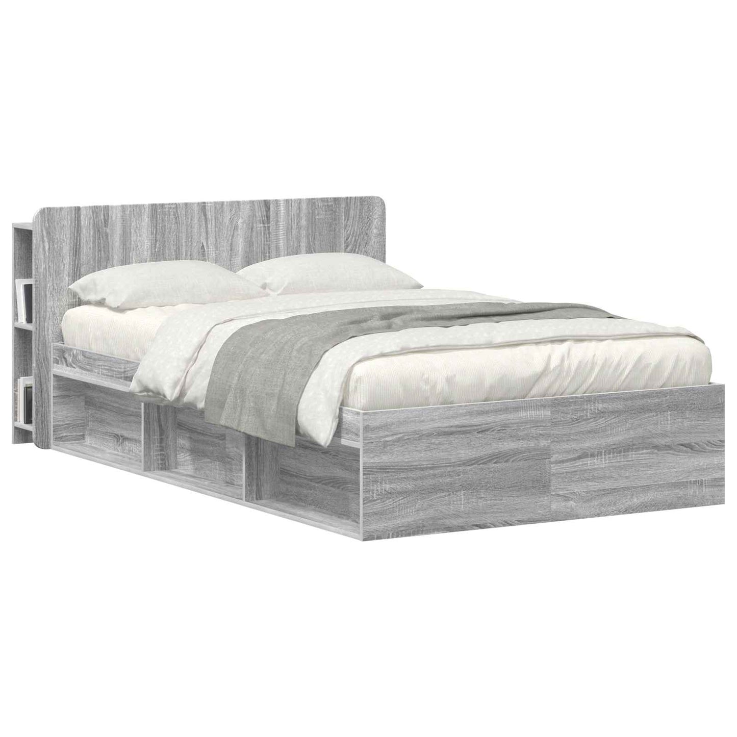 Testata del letto Grigio Sonoma Legno ingegnerizzato