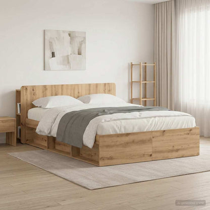 Testata del letto Rovere Artigianale Legno ingegnerizzato