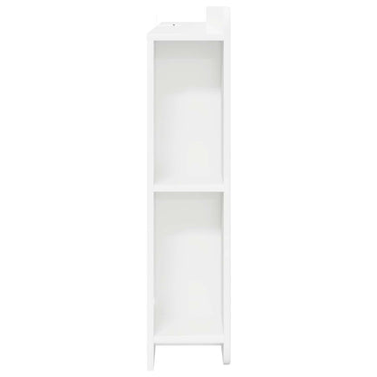 Testata del letto con archiviazione Bianco Legno ingegnerizzato