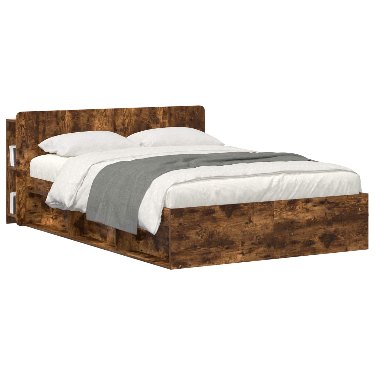 Testata del letto Rovere Fumo Legno ingegnerizzato