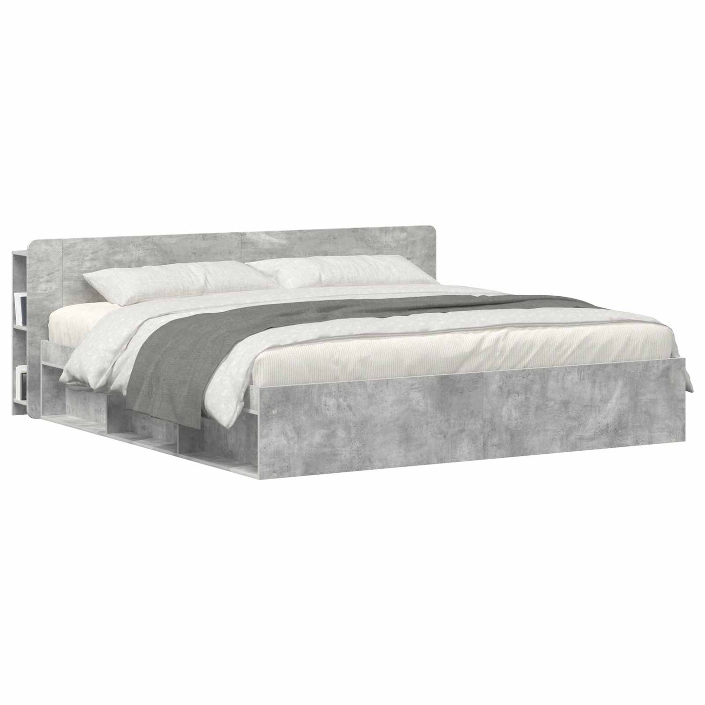Testata del letto Grigio Cemento Legno ingegnerizzato