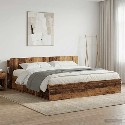 Testata del letto Legno antico Legno ingegnerizzato