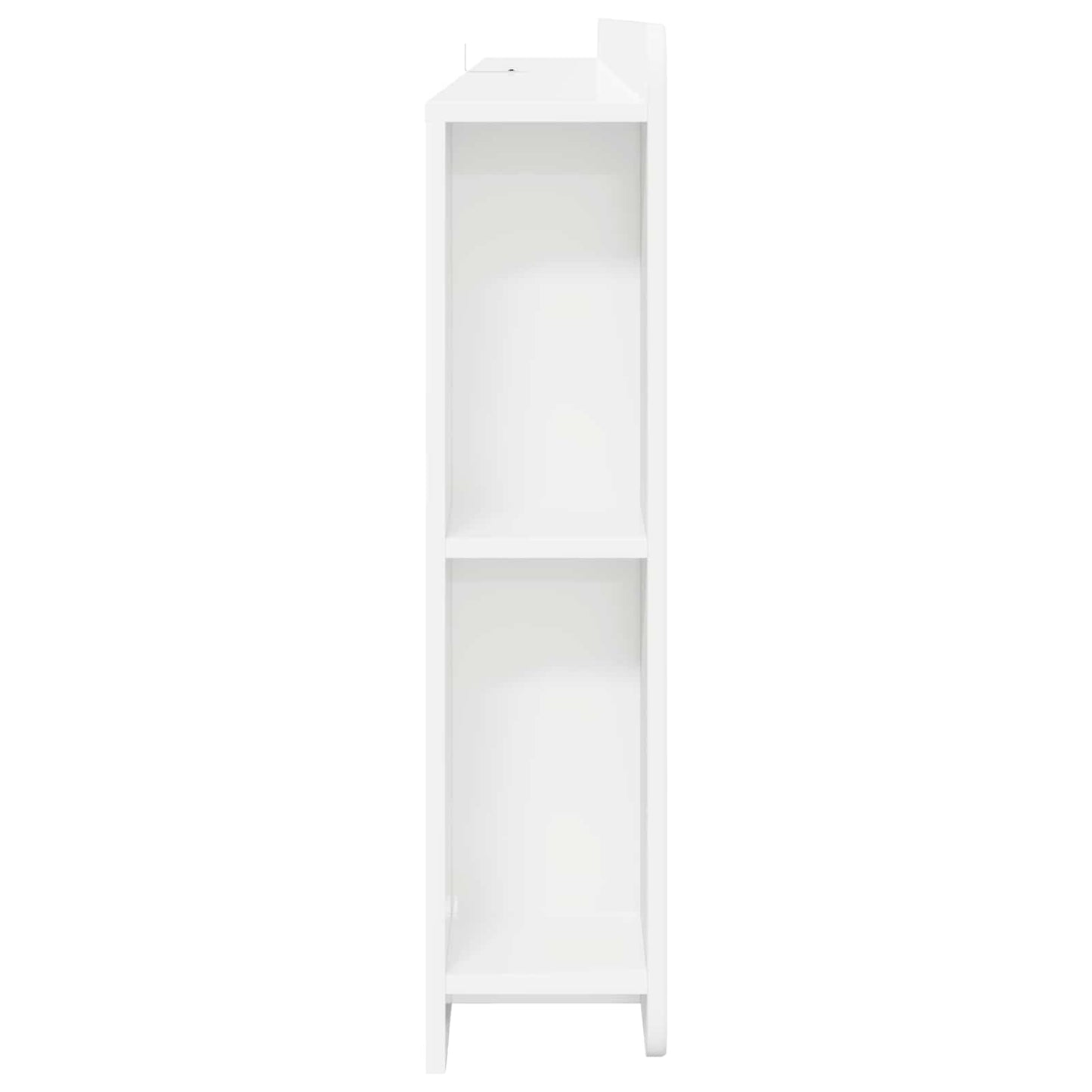 Testata del letto con archiviazione Bianco Legno ingegnerizzato