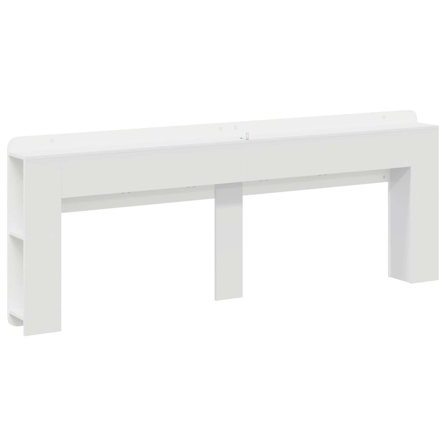 Testata del letto Bianco Lucido Legno ingegnerizzato