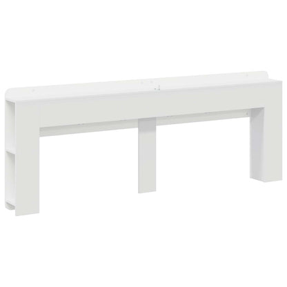 Testata del letto Bianco Lucido Legno ingegnerizzato