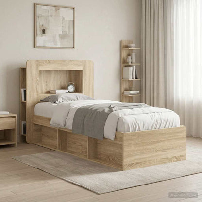 Testata del letto con archiviazione Legno ingegnerizzato