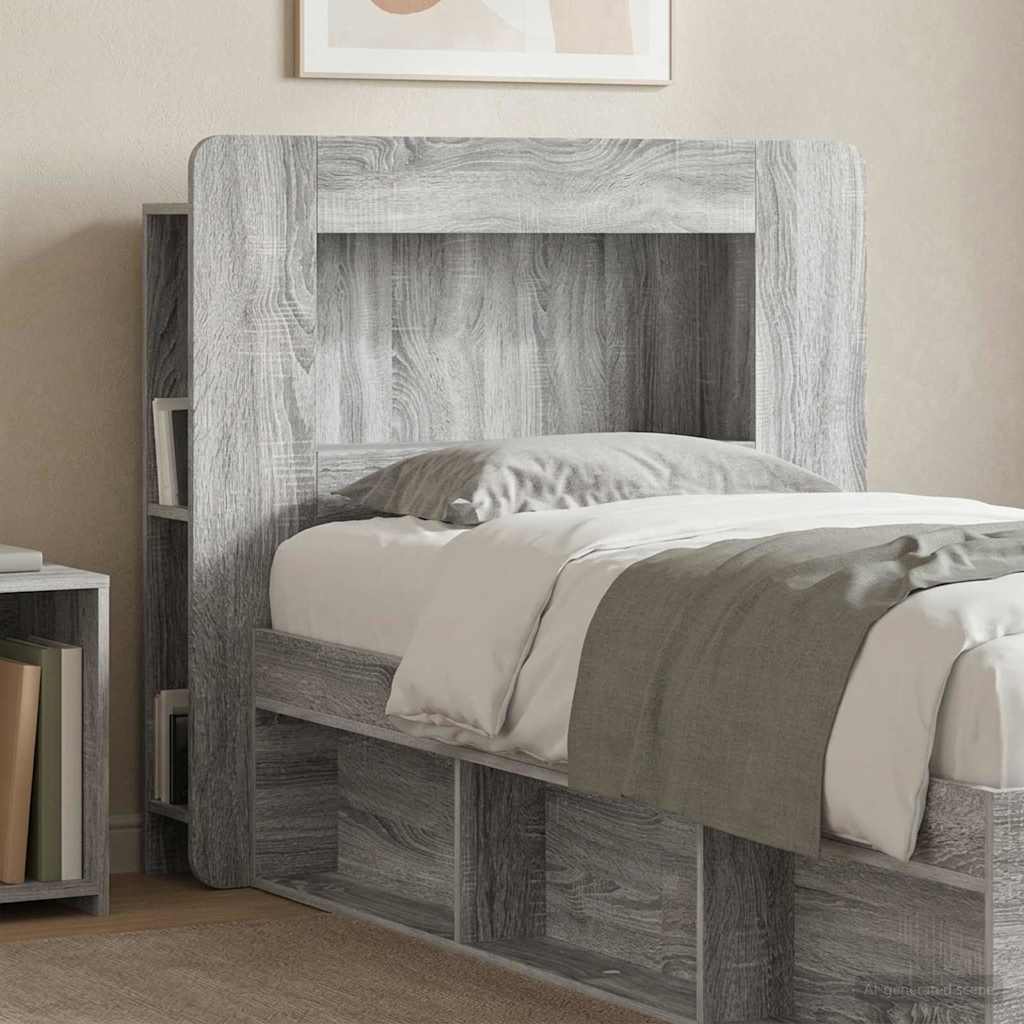Testata del letto Grigio Sonoma Legno ingegnerizzato
