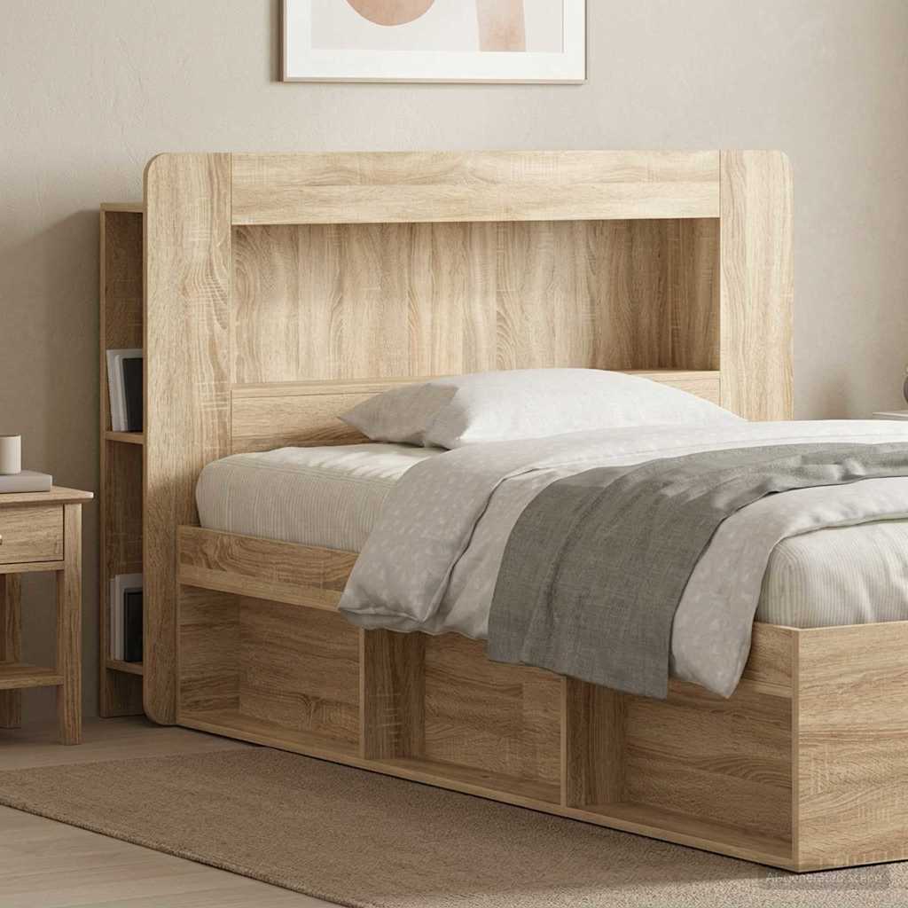 Testata del letto Rovere Sonoma Legno ingegnerizzato