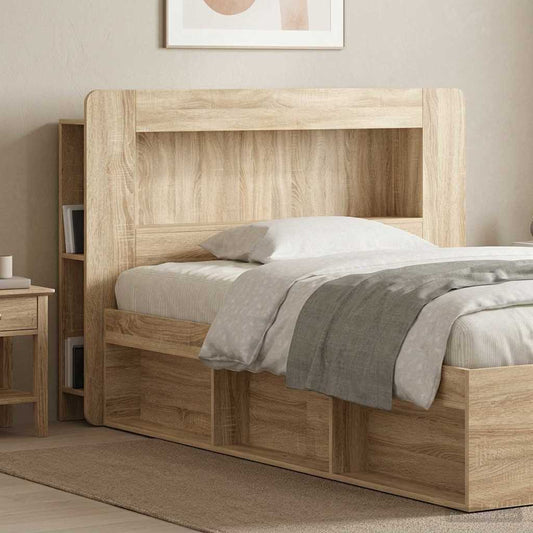 Testata del letto Rovere Sonoma Legno ingegnerizzato