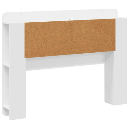 Testata del letto Bianco Lucido Legno ingegnerizzato