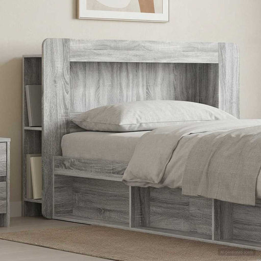 Testata del letto Grigio Sonoma Legno ingegnerizzato