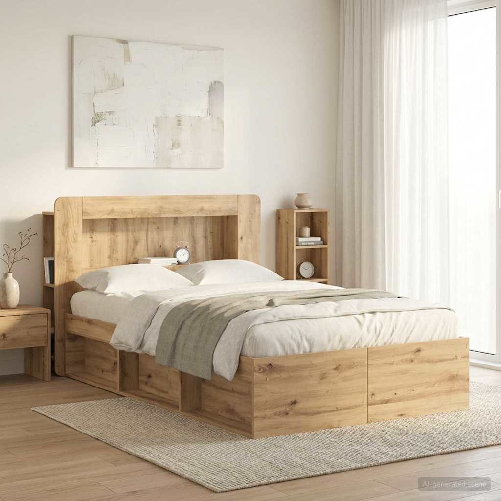 Testata del letto Rovere Artigianale Legno ingegnerizzato