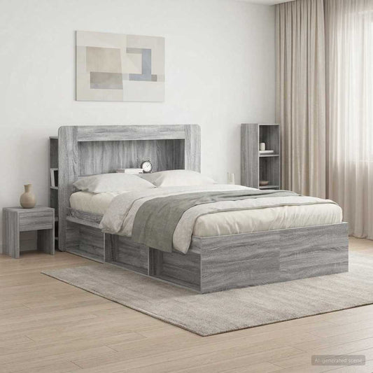 Testata del letto Grigio Sonoma Legno ingegnerizzato