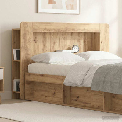 Testata del letto Rovere Artigianale Legno ingegnerizzato