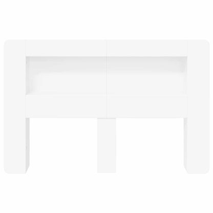 Testata del letto con archiviazione Bianco Legno ingegnerizzato
