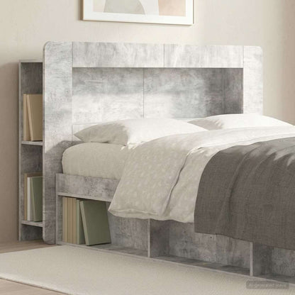 Testata del letto Grigio Cemento Legno ingegnerizzato