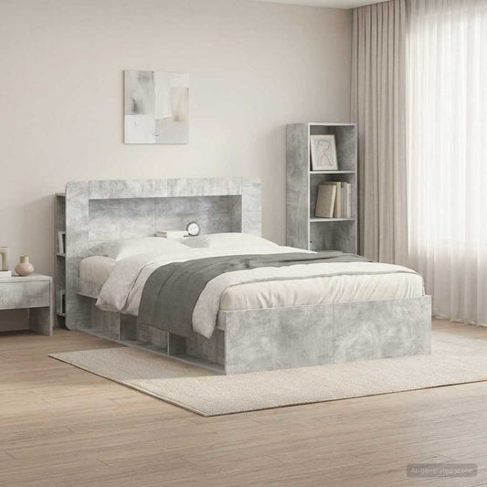 Testata del letto Grigio Cemento Legno ingegnerizzato