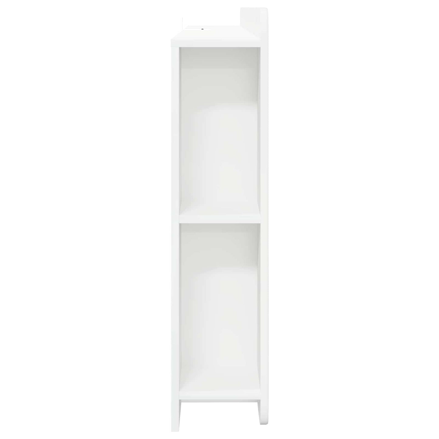 Testata del letto Bianco Lucido Legno ingegnerizzato