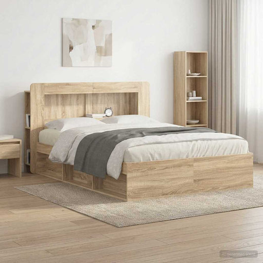 Testata del letto Rovere Sonoma Legno ingegnerizzato