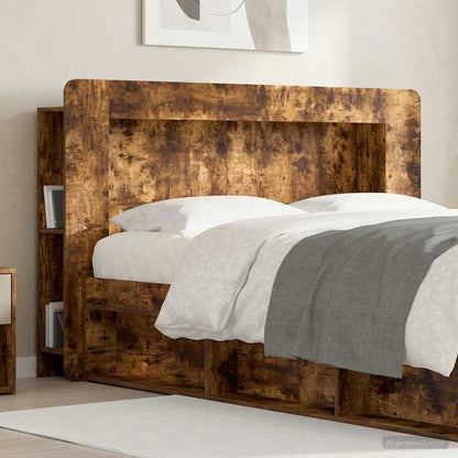 Testata del letto Rovere Fumo Legno ingegnerizzato