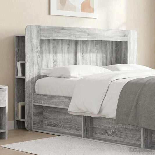 Testata del letto Grigio Sonoma Legno ingegnerizzato