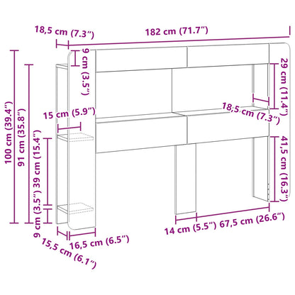 Testata del letto Legno antico Legno ingegnerizzato