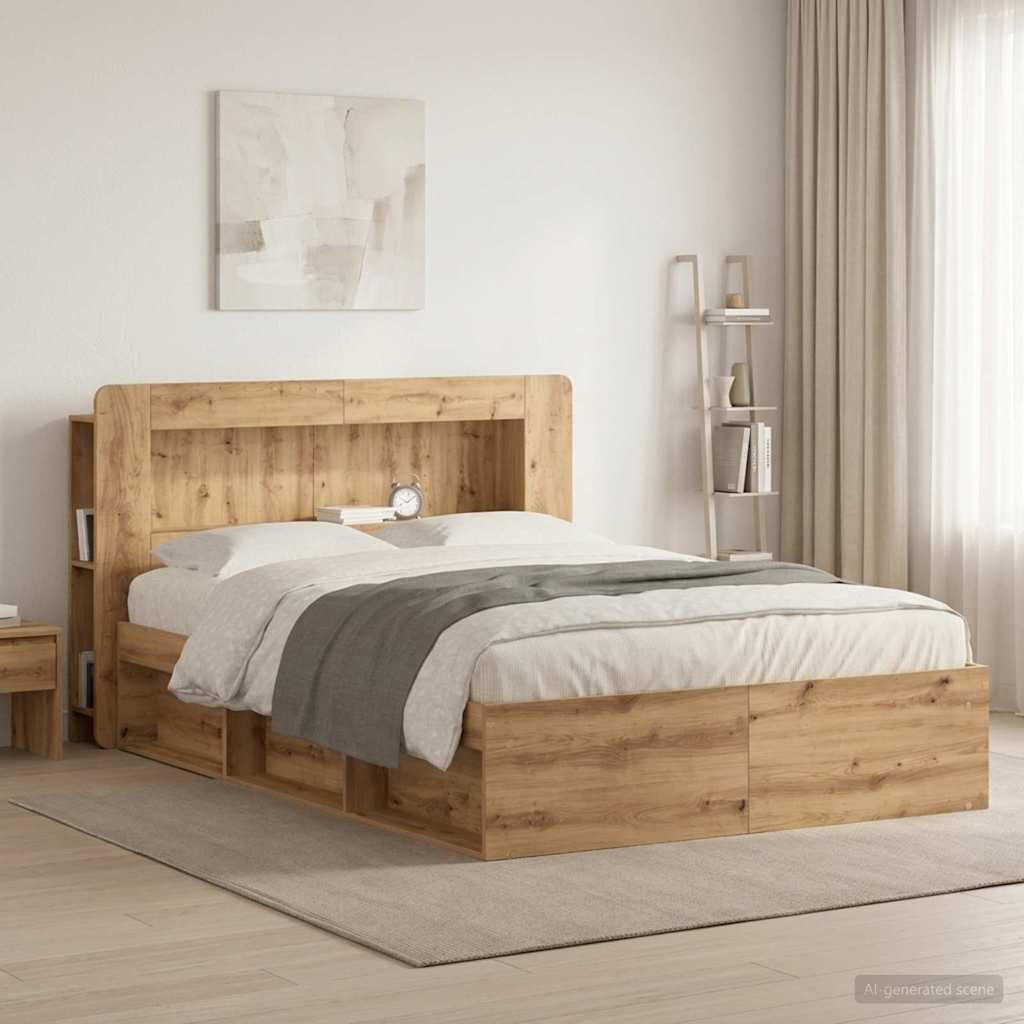 Testata del letto Rovere Artigianale Legno ingegnerizzato