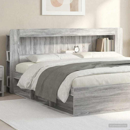 Testata del letto Grigio Sonoma Legno ingegnerizzato