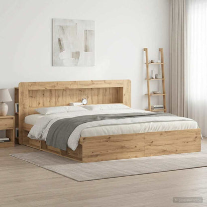 Testata del letto Rovere Artigianale Legno ingegnerizzato